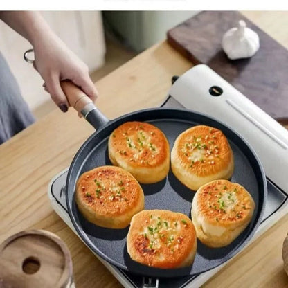 Uncoated Cast Iron Pancake Pan