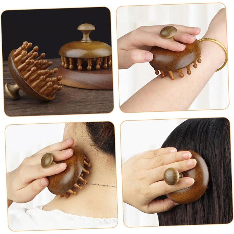 Aromatic Wood Detangling Comb for Hair and Body