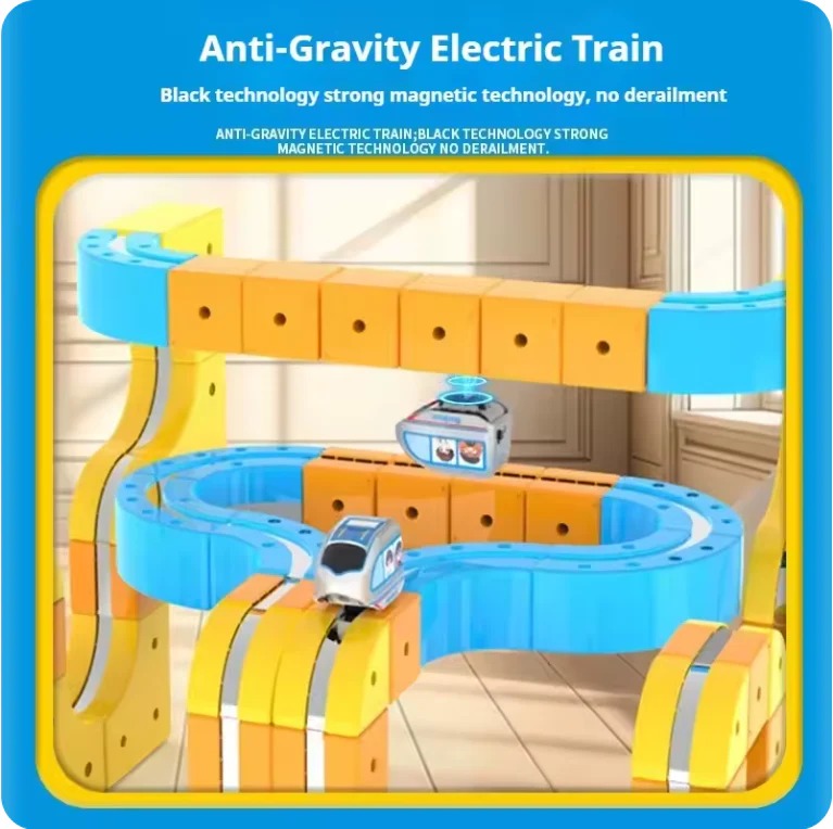 Magnetic Anti-Gravity Railway STEM Kit for Kids