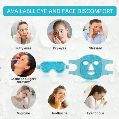 Gel Bead Eye & Face Mask, Hot & Cold Therapy