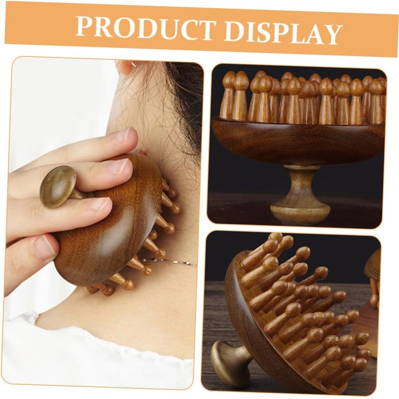 Aromatic Wood Detangling Comb for Hair and Body