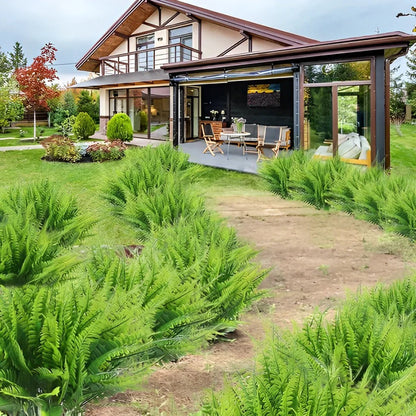 UV-Resistant Artificial Boston Fern for Outdoors