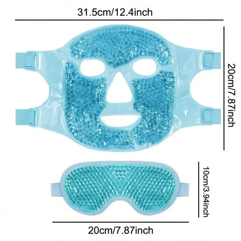 Gel Bead Eye & Face Mask, Hot & Cold Therapy