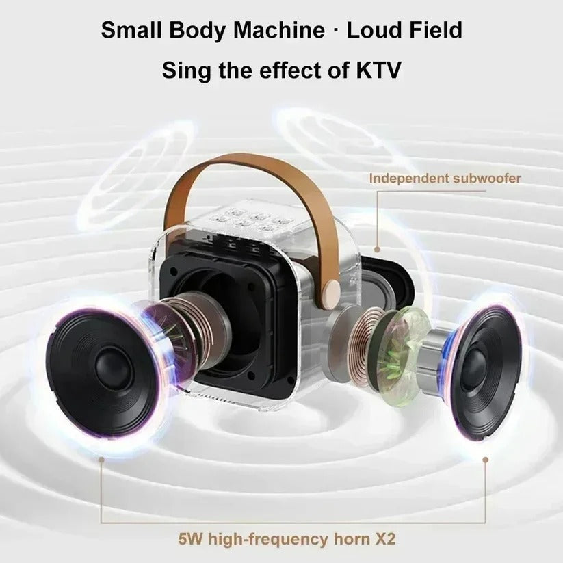 Portable Bluetooth Karaoke Speaker with Mic
