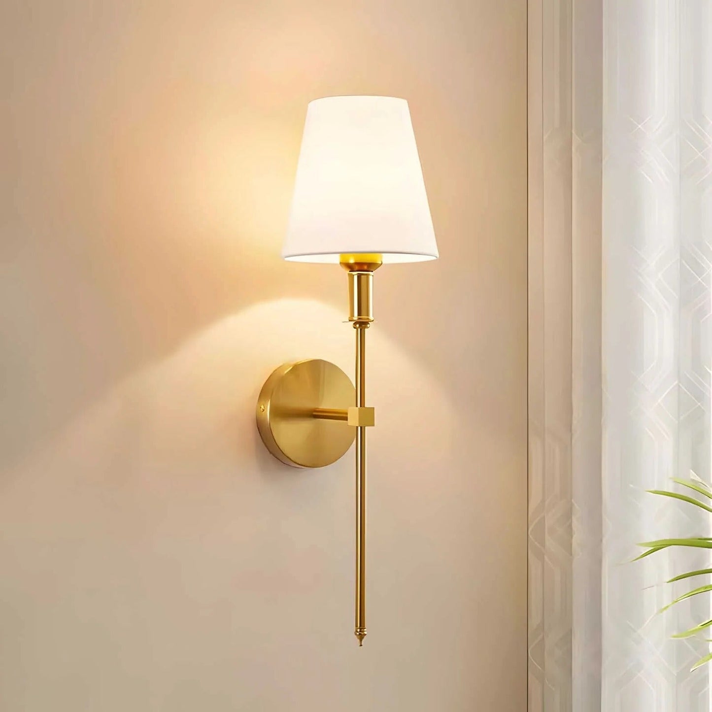 Wireless Wall Light Fixtures, Set of 2