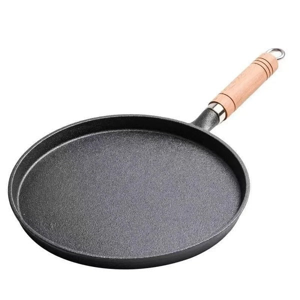 Uncoated Cast Iron Pancake Pan