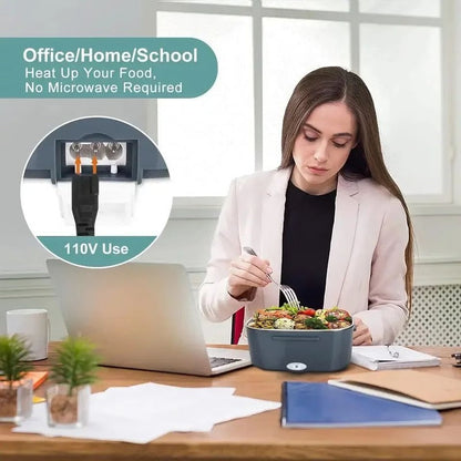 Self Heating Bento Box for Travel and Office