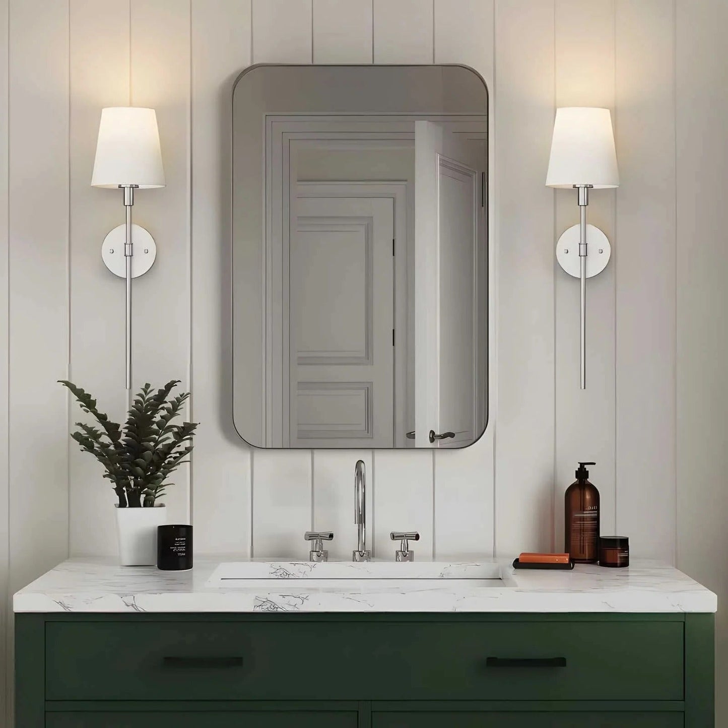 Wireless Wall Light Fixtures, Set of 2