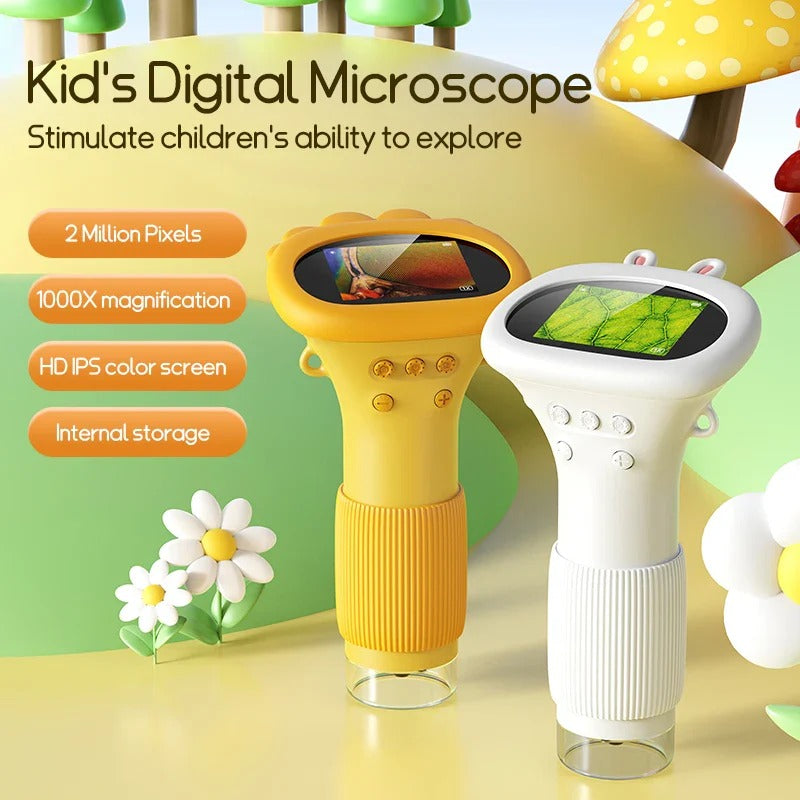 Kids Handheld Science Microscope, 1000X Zoom
