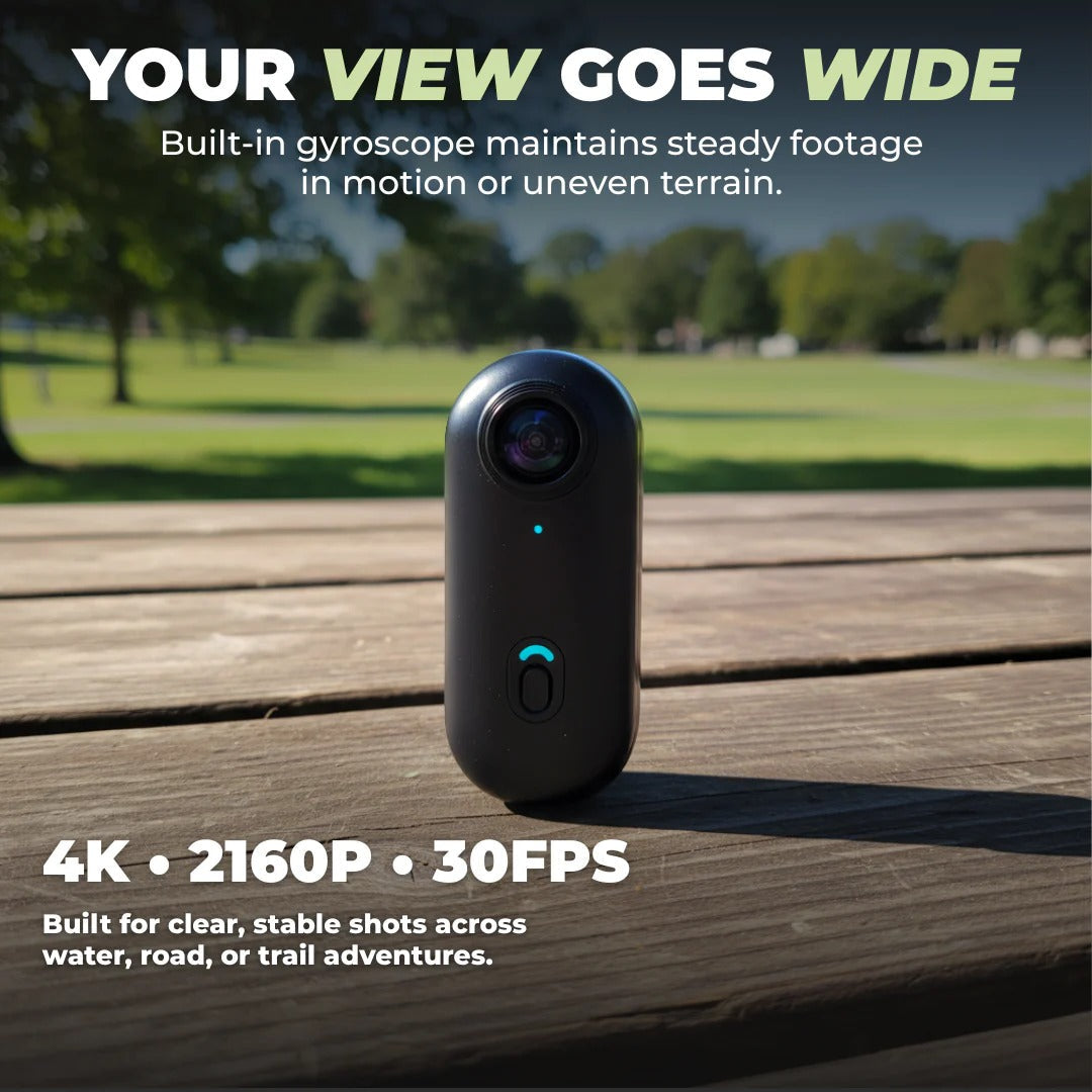 Waterproof 4K Thumb Camera, Wearable POV 128GB