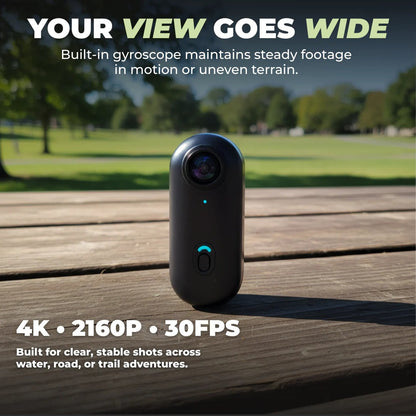 Waterproof 4K Thumb Camera, Wearable POV 128GB