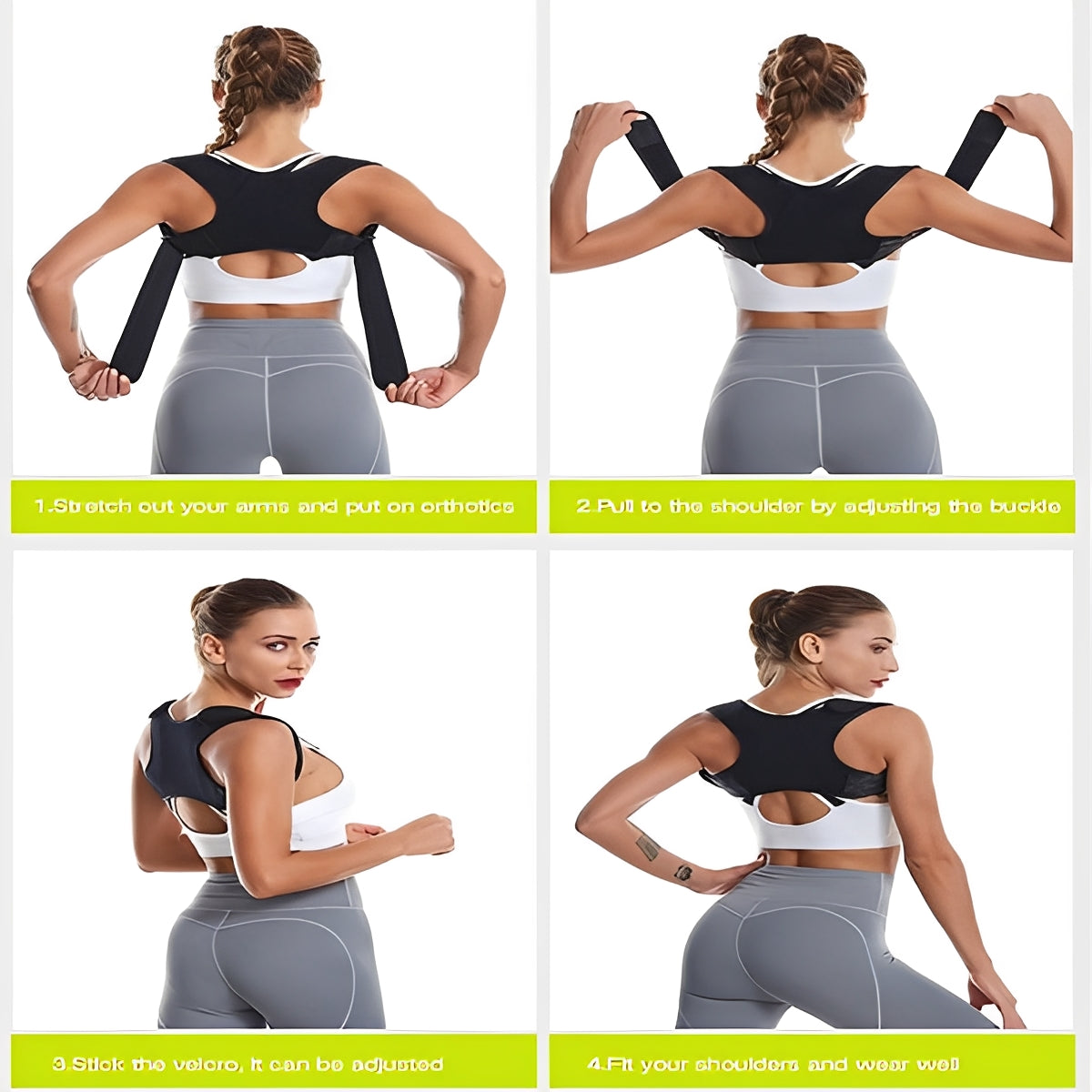 Adjustable Upper Back Posture Corrector Brace