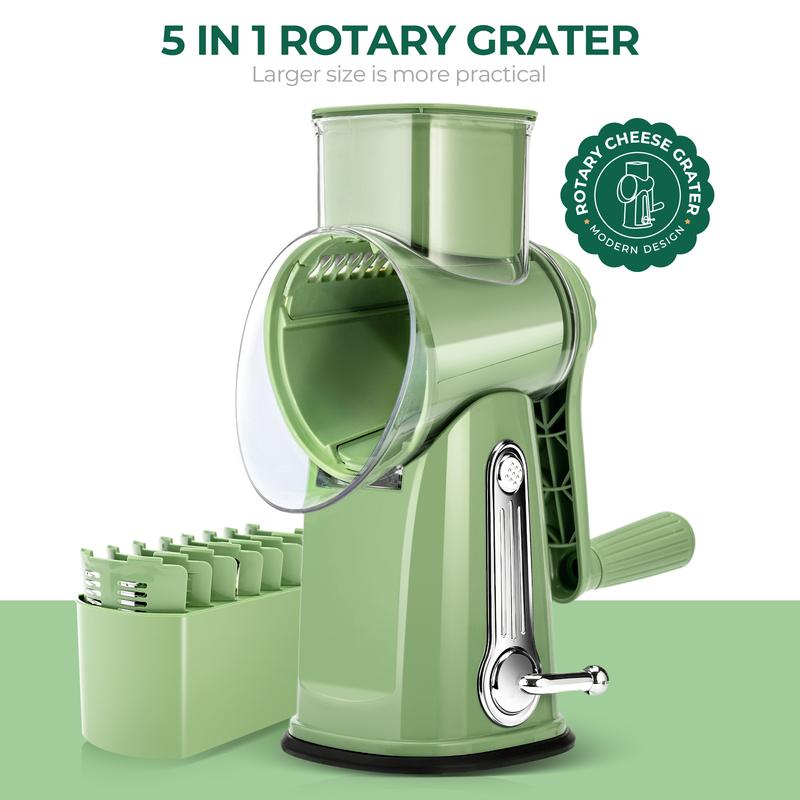 Rotary Vegetable Grater with 5 Blades