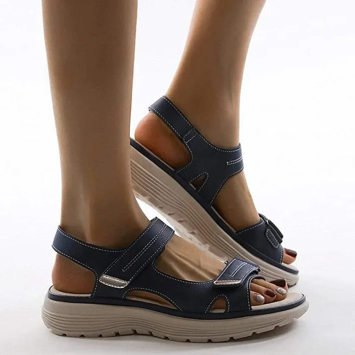 Womens Sport Sandals with Cushioned Wedge Sole