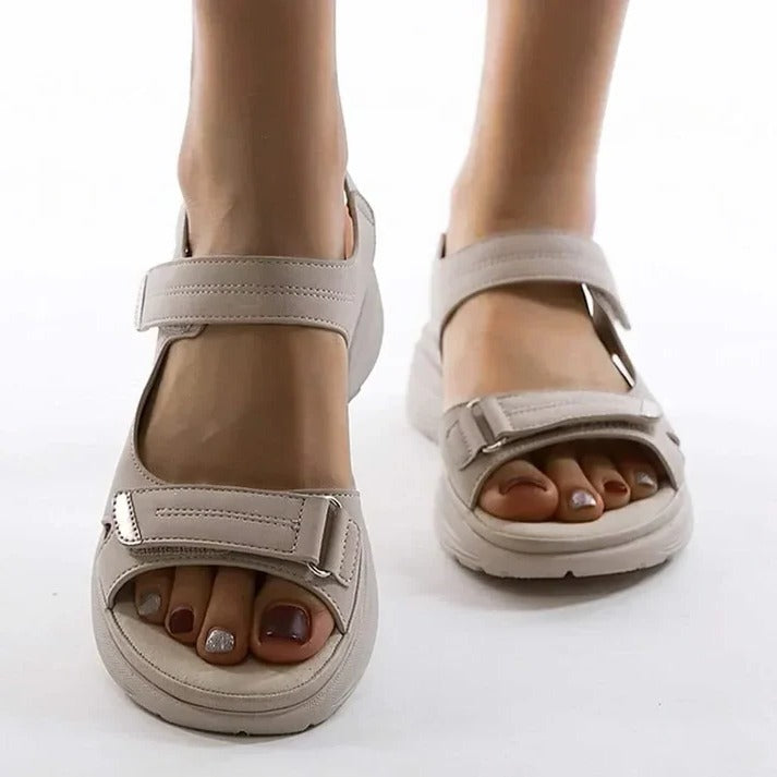 Womens Sport Sandals with Cushioned Wedge Sole