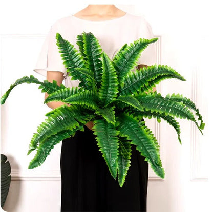 UV-Resistant Artificial Boston Fern for Outdoors