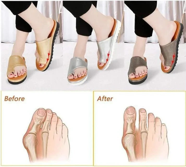 Suede Toe Loop Flat Sandals with Platform Sole