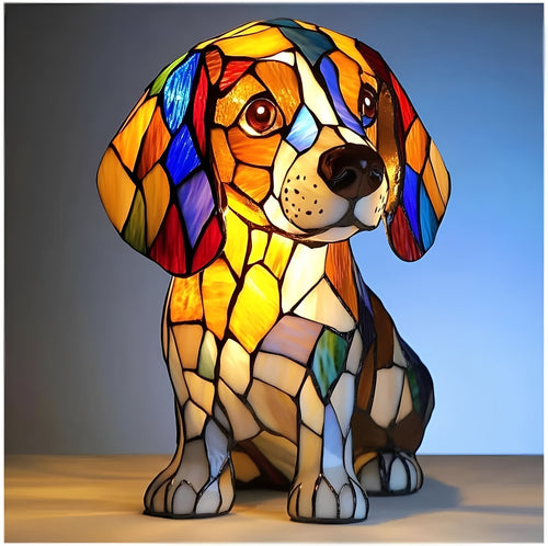 Stained Glass Art Deco Bedside Lamp
