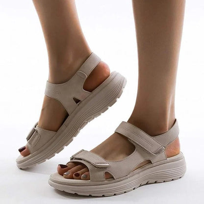 Womens Sport Sandals with Cushioned Wedge Sole