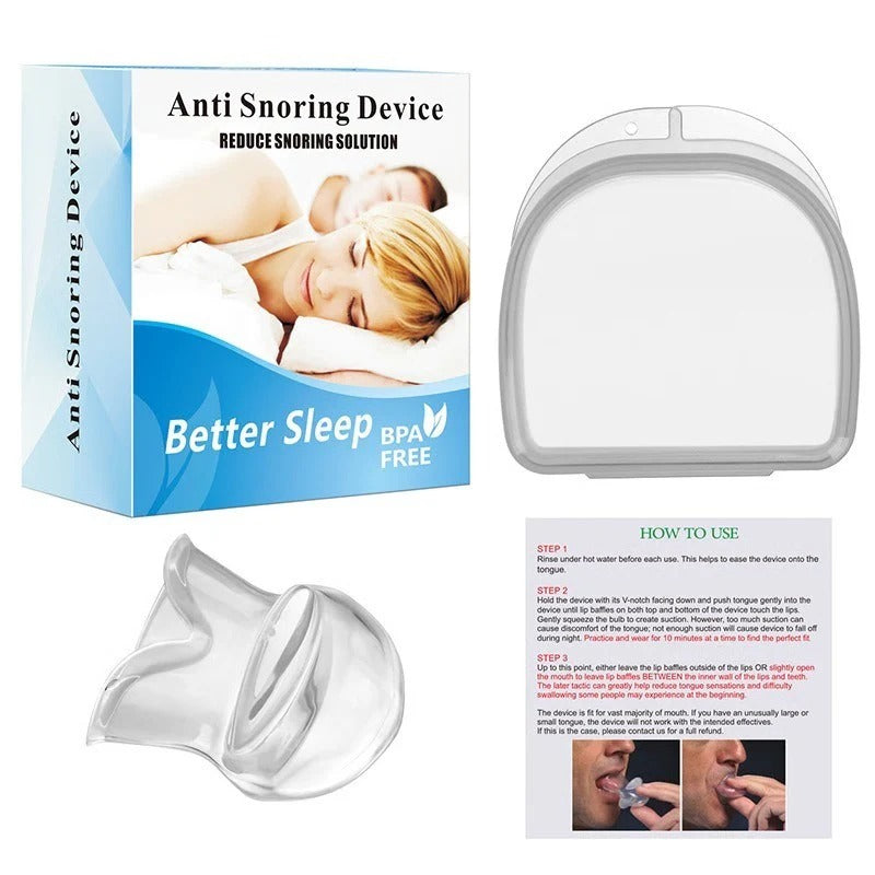 Mandibular Sleep Guard with Tongue Retaining Channel