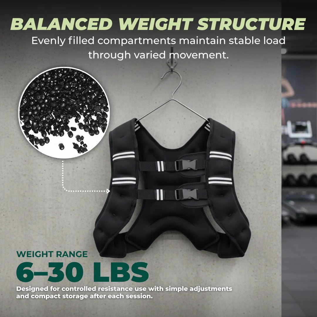 Breathable Weighted Exercise Vest, Reflective