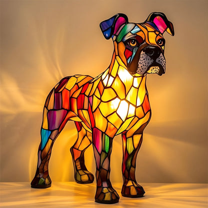 Stained Glass Art Deco Bedside Lamp