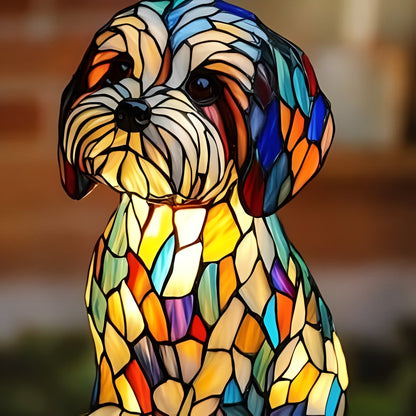 Stained Glass Art Deco Bedside Lamp