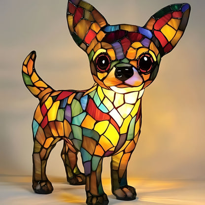 Stained Glass Art Deco Bedside Lamp