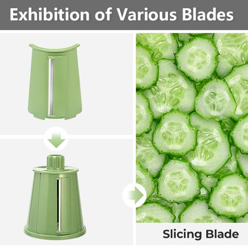 Rotary Vegetable Grater with 5 Blades