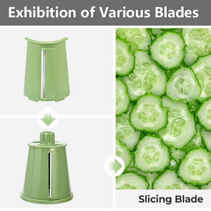 Rotary Vegetable Grater with 5 Blades