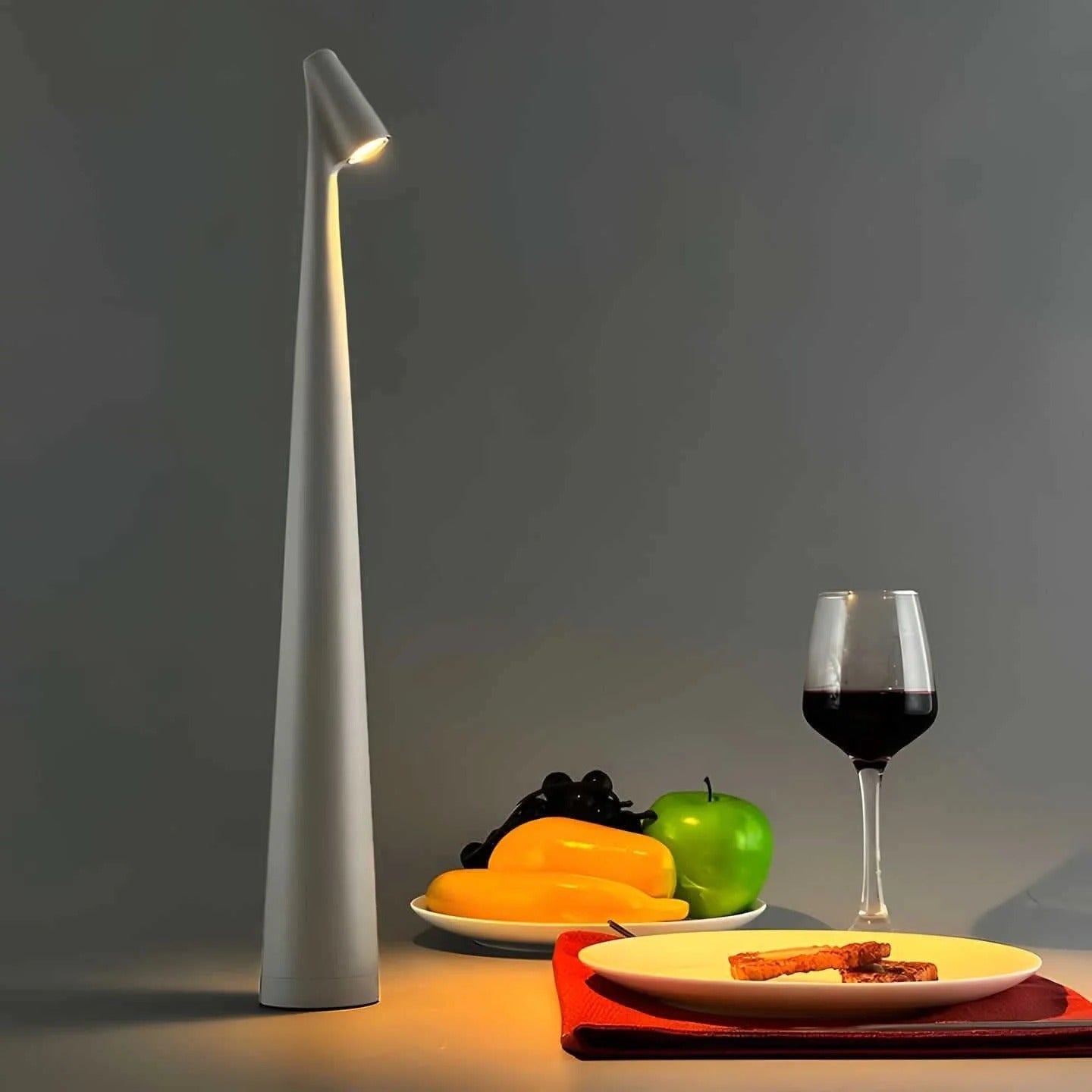 Rechargeable Aluminum Table Lamp with USB Port
