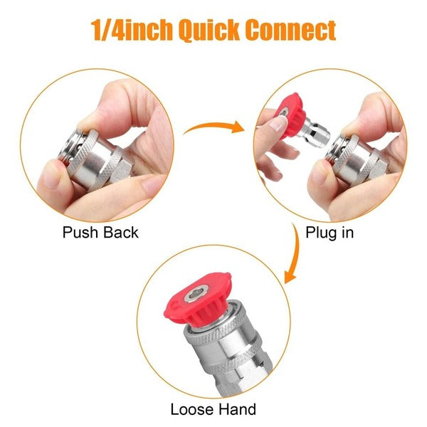 High Pressure Turbo Spray Nozzle, Rotating Tip