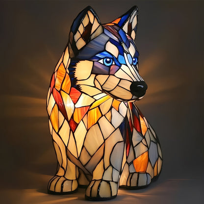 Stained Glass Art Deco Bedside Lamp