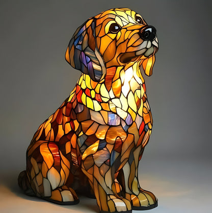 Stained Glass Art Deco Bedside Lamp