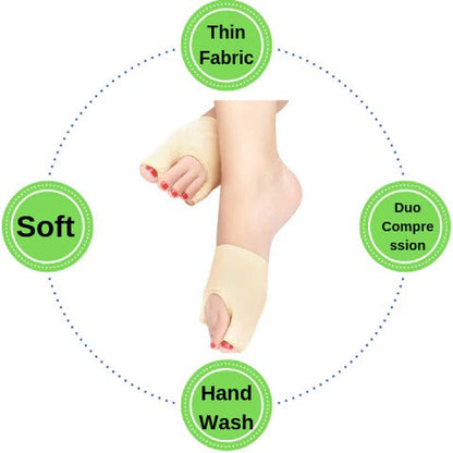 Elastic Half-Toe Foot Sleeve with Big Toe Loop