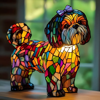 Stained Glass Art Deco Bedside Lamp