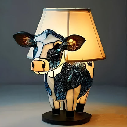 Stained Glass Art Deco Bedside Lamp
