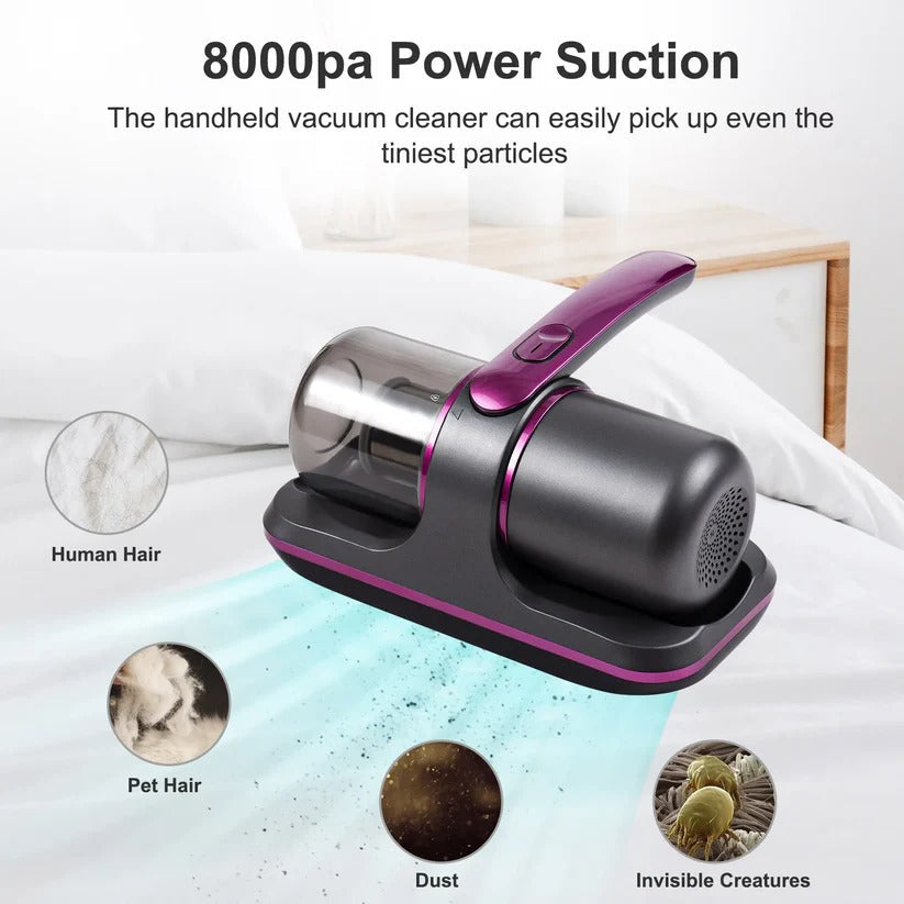 Handheld UV Bed Vacuum for Deep Mattress Cleaning
