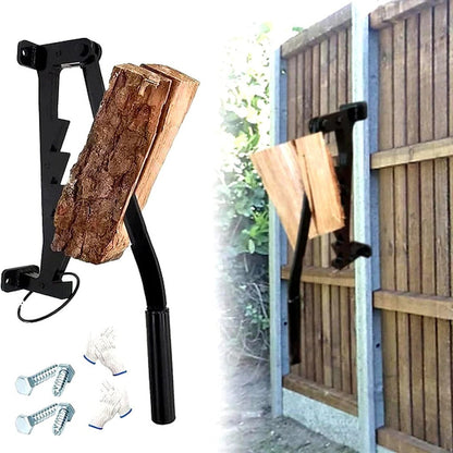 Wall Mounted Manual Firewood Log Splitter