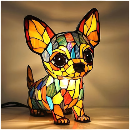 Stained Glass Art Deco Bedside Lamp