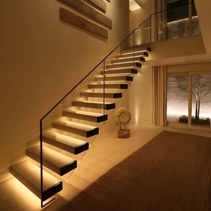 Motion-Activated Warm LED Strip Light
