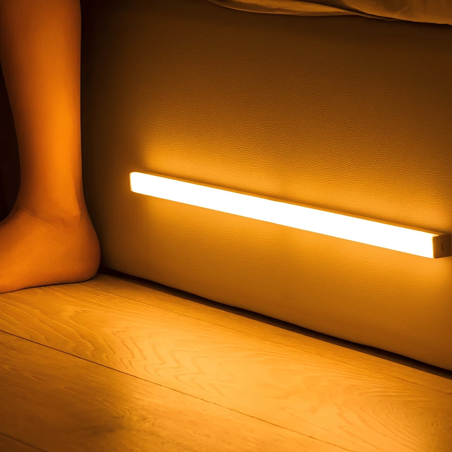 Motion-Activated Warm LED Strip Light
