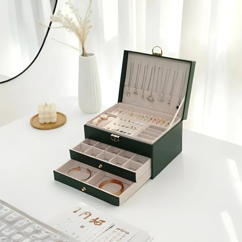 Multilayer Jewelry Organizer Display Case