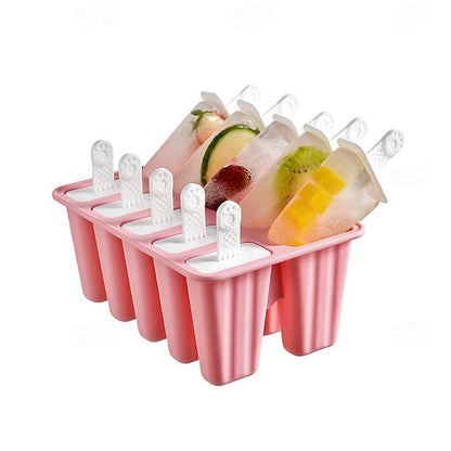 BPA-Free Silicone Ice Pop Mold with Sticks