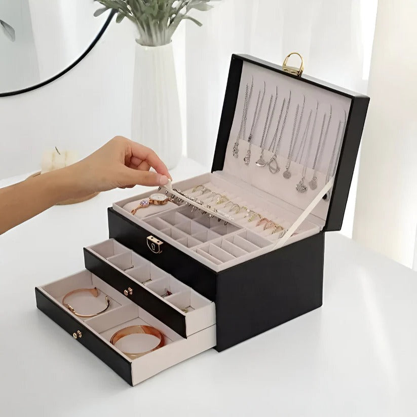 Multilayer Jewelry Organizer Display Case