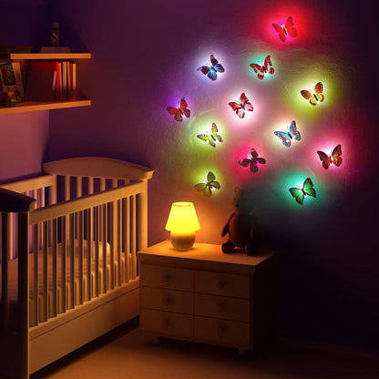 Glowing 3D Butterfly Wall Sculpture