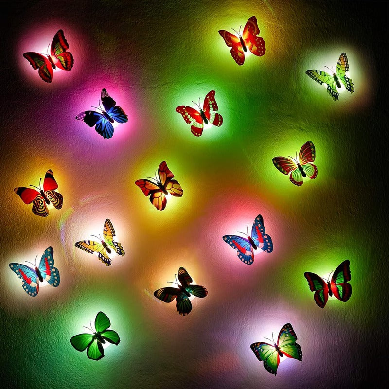 Glowing 3D Butterfly Wall Sculpture
