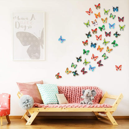 Glowing 3D Butterfly Wall Sculpture