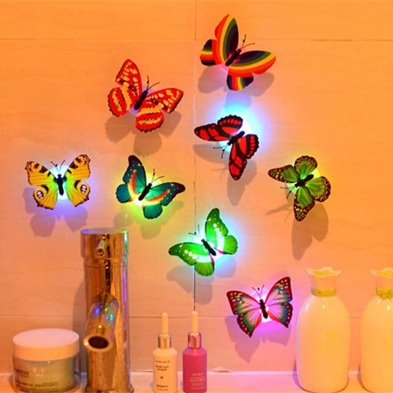 Glowing 3D Butterfly Wall Sculpture