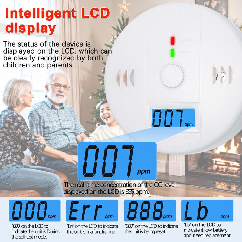 Dual Sensor CO & Smoke Detector Alarm